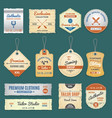 clothing labels set vector image