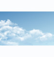 transparent different clouds isolated on blue vector image
