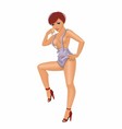 bikini girl vector image