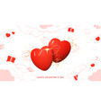 valentines day holiday card vector image