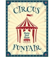 vintage circus poster vector image vector image