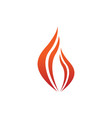 abstract flame fire swoosh symbol design vector image vector image