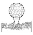 ball for golf icon outline style vector image