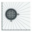 compass rose vector image vector image
