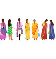 different indian old and young women set vector image