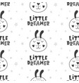 nursery childish seamless pattern background vector image vector image