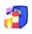 fire protection abstract concept vector image vector image