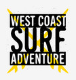 surfing surf sign label for promotion ads t shir vector image