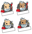 cartoon plumbers vector image
