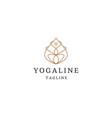 yoga logo vector image