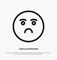 emojis emotion feeling sad line icon vector image