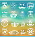 summer designs on tropical beach background vector image