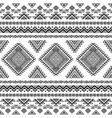 ethnic seamless monochrome pattern vector image