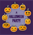happy halloween greeting template vector image