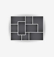 photo collage frames for presentations template vector image