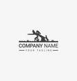 hunting logo template vector image