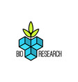 icon with plant vector image