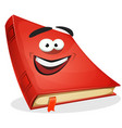 red book character vector image vector image