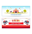 circus banner vector image vector image