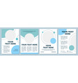 modern styled brochure template vector image vector image