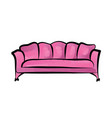 sofa furniture sign interior detailed couch vector image