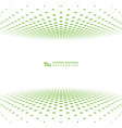 abstract green halftone cover design decoration vector image