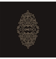 cosmetics monogram vector image vector image