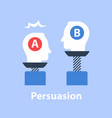 decision making outweigh scale vector image vector image