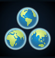 different earth sides infographic template vector image vector image