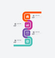 infographics four options vector image