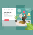 landing page template of pet lovers vector image