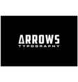 letter a arrow arrowhead archer spear hunter logo vector image vector image