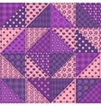 seamless patchwork violet color pattern vector image