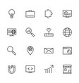 set of seo search engine optimization icons vector image