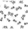motorbike seamless pattern vector image