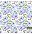 blue flowers pattern vector image