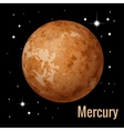 mercury planet 3d high vector image