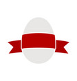 easter egg with ribbon icon vector image