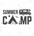 summer camp concept vector image