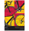 cycling poster vector image vector image