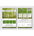 flyer design with blurred background vector image