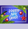 happy new year - modern realistic vector image