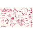 love doodles vector image