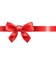 red bow vector image