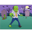 zombie cartoon vector image vector image