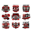a set of on the theme fire vector image