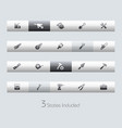 tools - toolbars vector image vector image