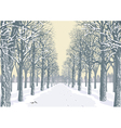 winter day vector image vector image