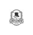 retro tophat icon on white background vector image