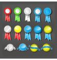 seals and ribbons vector image vector image